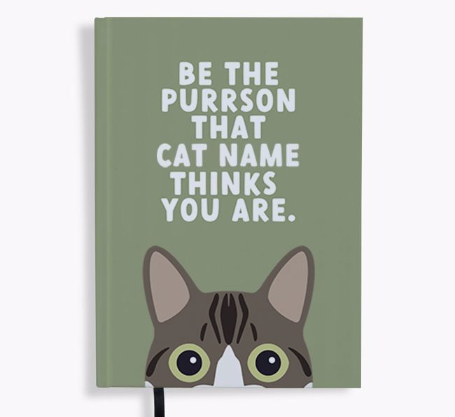 Be The Purrson: Personalized {breedFullName} Notebook